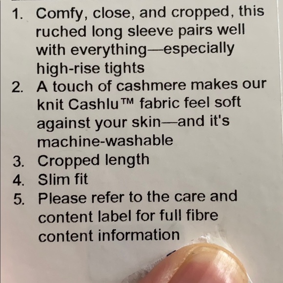 Lululemon Cropped LS - Picture 3 of 3